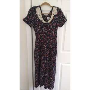Vintage Jeffrey & Dara Floral Wide Leg Jumpsuit